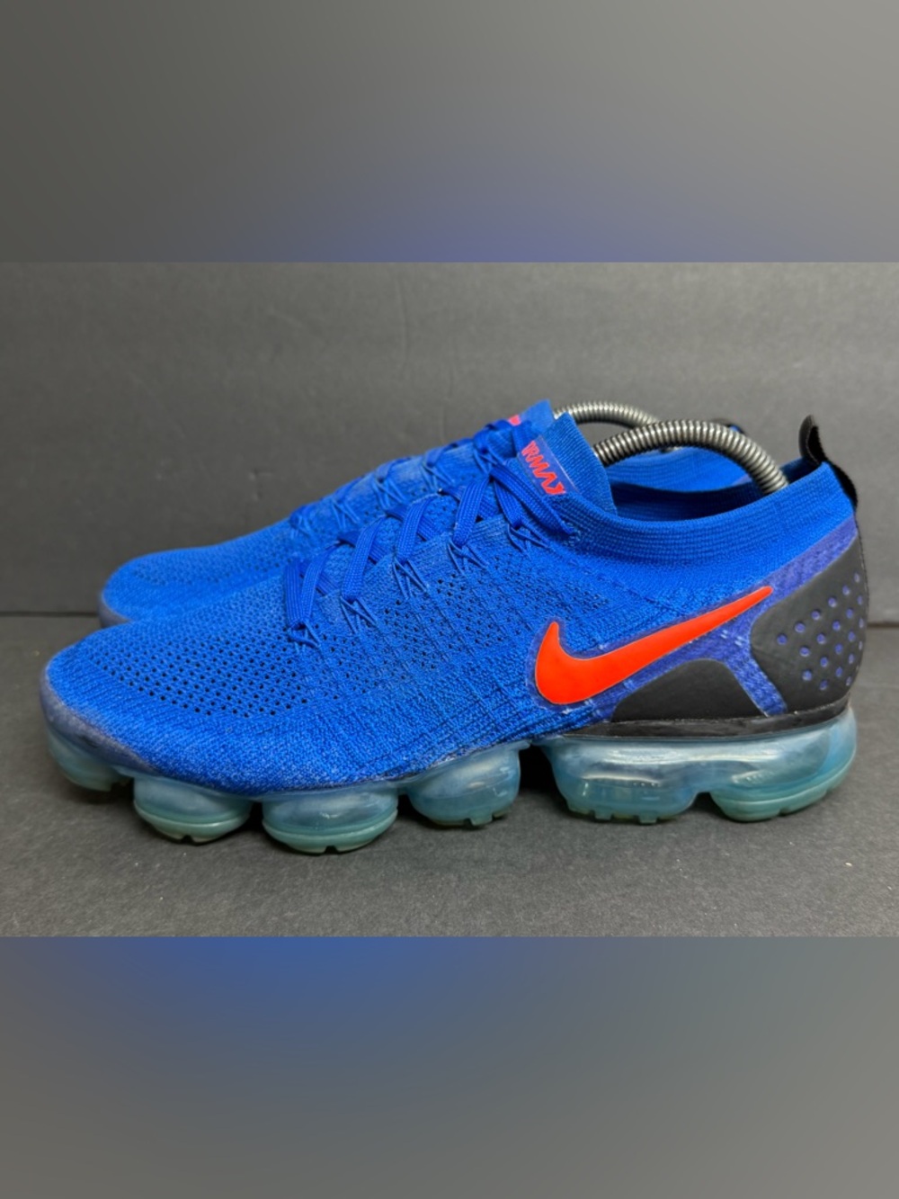 Nike Air VaporMax Flyknit 2 Racer Blue Men's Shoes Size 10 Excellent Condition